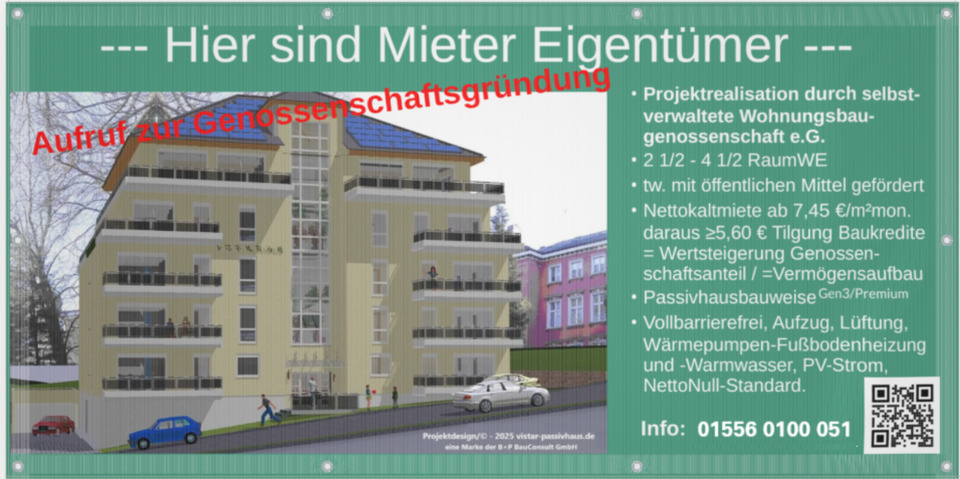Thumbnail-Projektierte genossenschaftliche 2 - 4 Raum-Mietwohnung