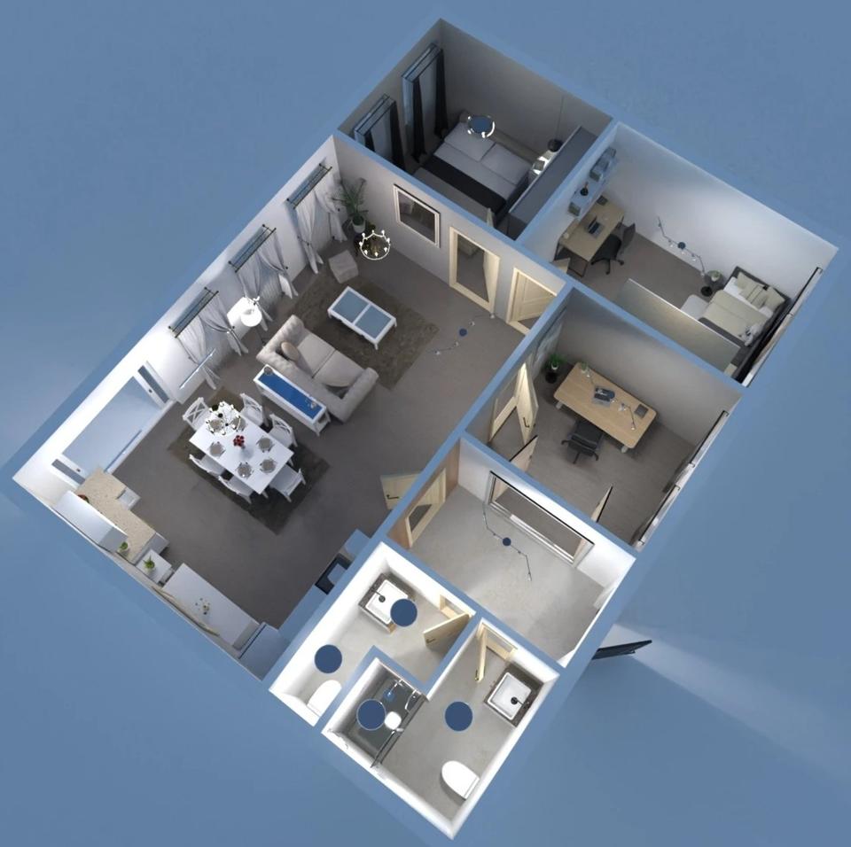 Thumbnail-4-Zimmer-Wohnung, 108 m², 1.OG mit Terrasse – Kloster Marienthal