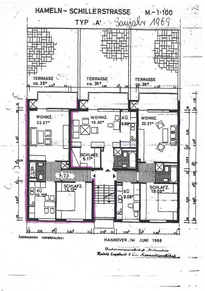 Thumbnail-Neu sanierte 2-Zimmer-Wohnung mit großer Terrasse in Hameln