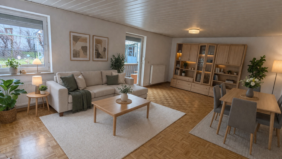 Thumbnail-Helle 3-Zimmerw. mit Terrasse, Garten, Keller, Werkstatt, Garage