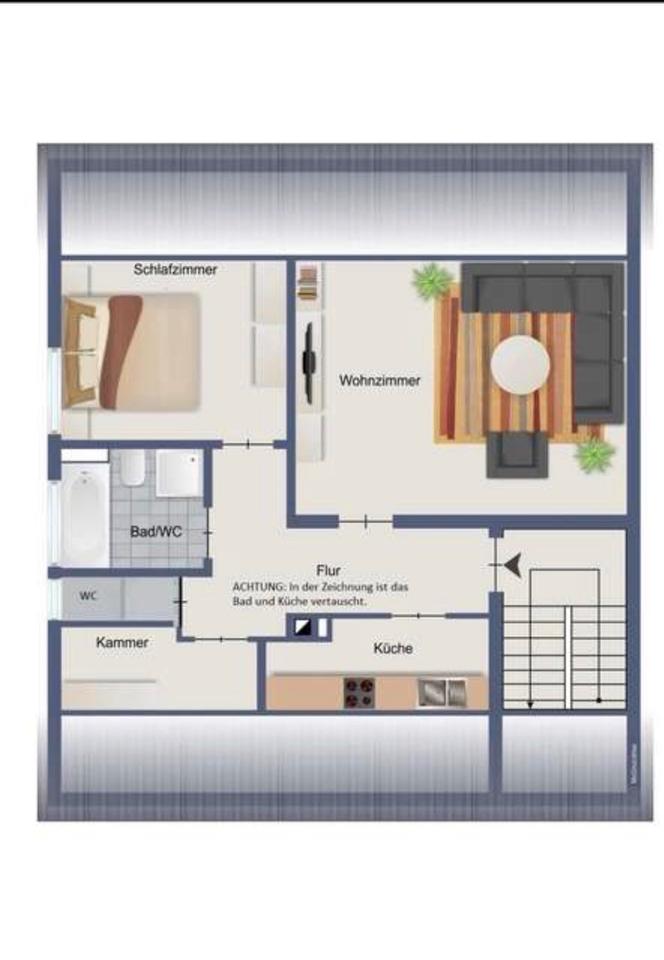 Thumbnail-2-Zimmer Wonung mit Einbauküche