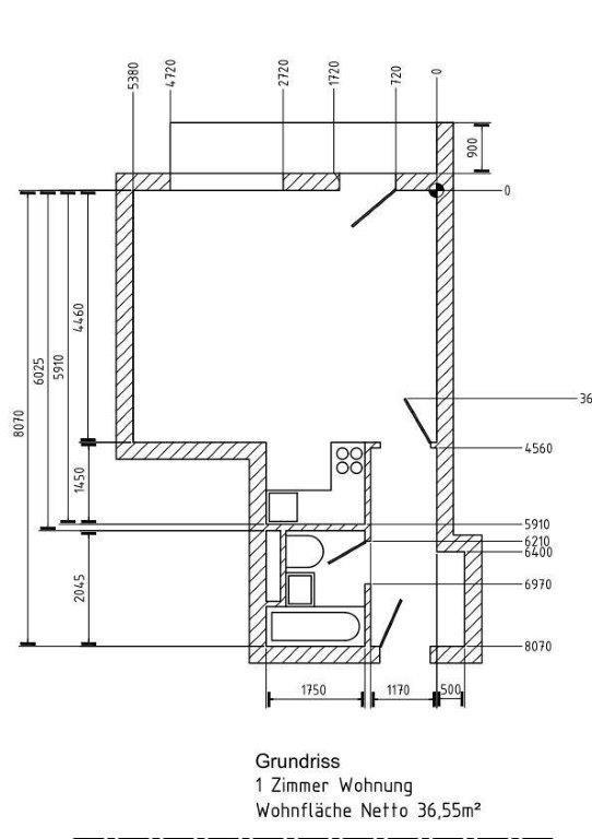 Thumbnail-1 Zi. Appartement mit Balkon renoviert