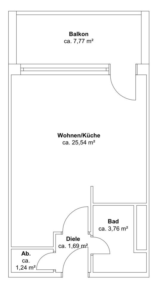 Thumbnail-Modernes 1-Zimmer-Apartment in ruhiger Lage von Obertraubling