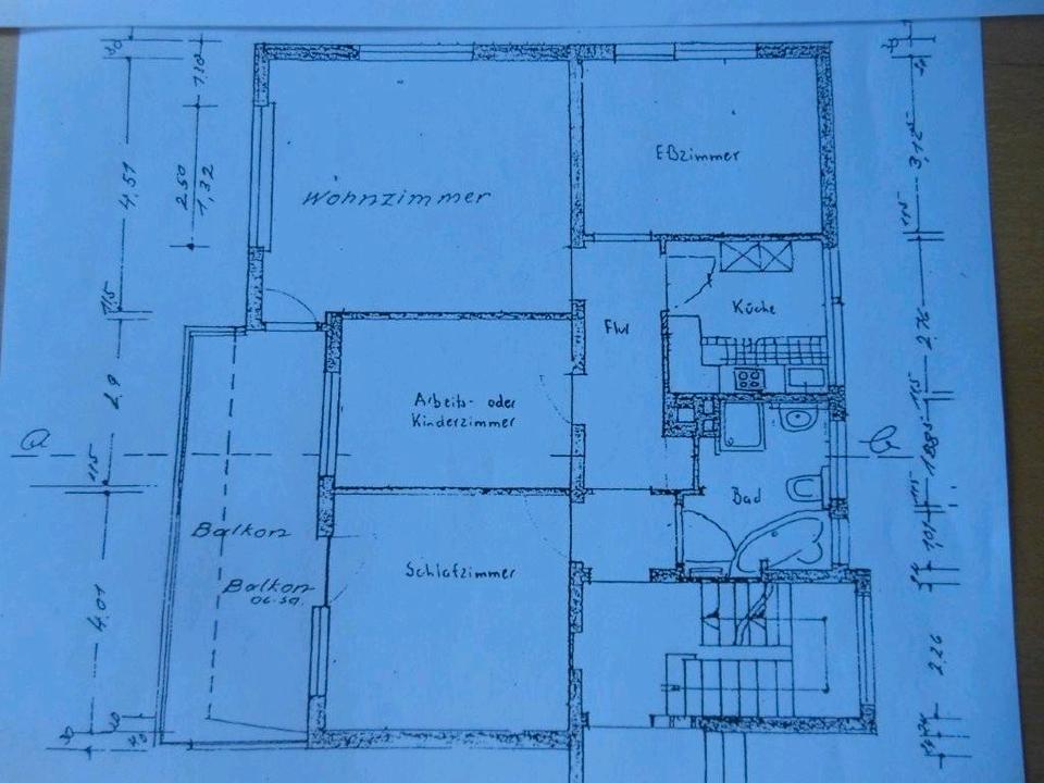 Thumbnail-4-Zimmer-Wohnung mit Balkon in Großostheim zu vermieten.