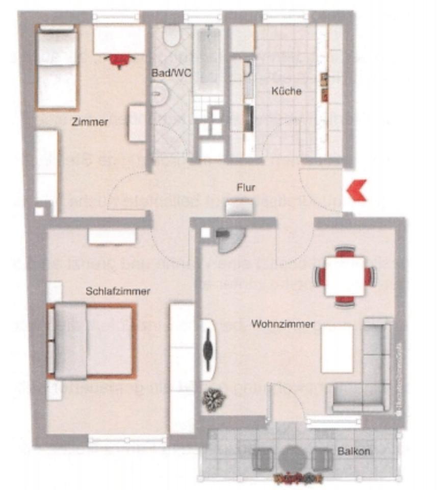 Thumbnail-3 Zimmer Wohnung Nürnberg Frei ab 01.05.2026