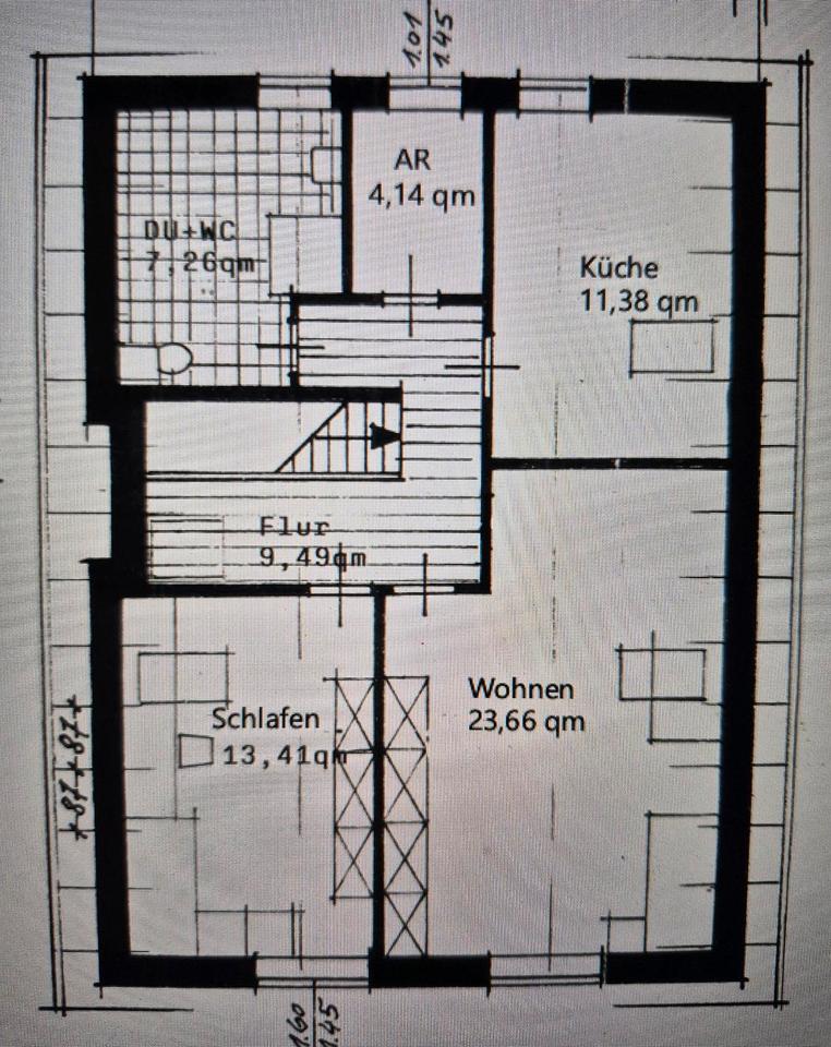 Thumbnail-Helle 2-Zimmer DG-Wohnung in Grasberg zu vermieten