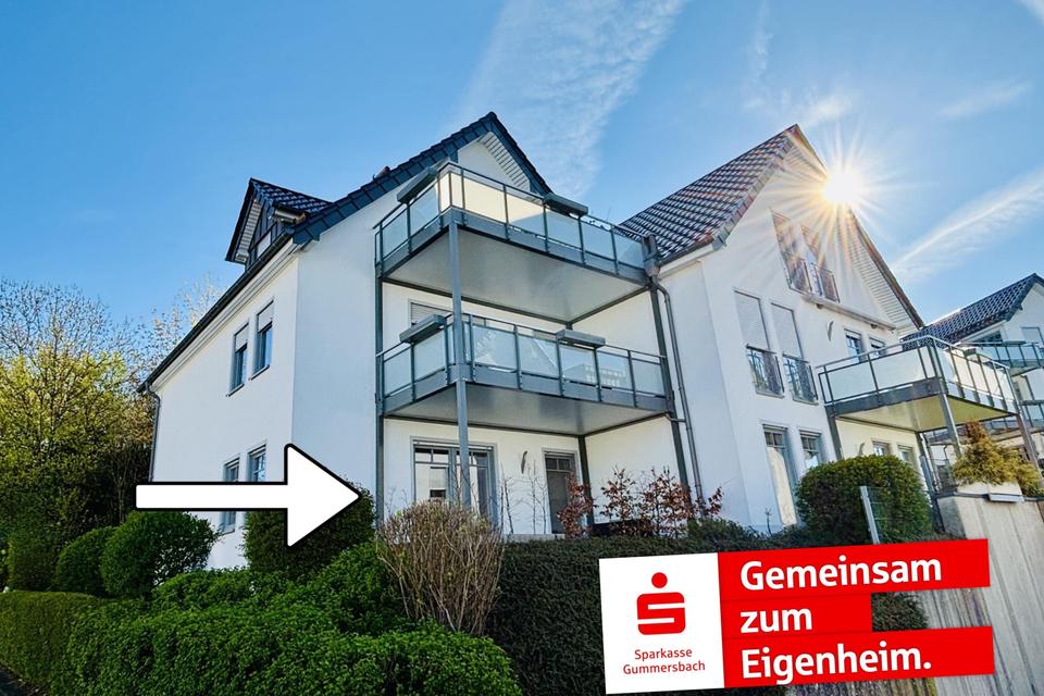 Thumbnail-Schöne Erdgeschosswohnung mit Tiefgaragestellplatz in begehrter Zentrumslage von Nümbrecht!
