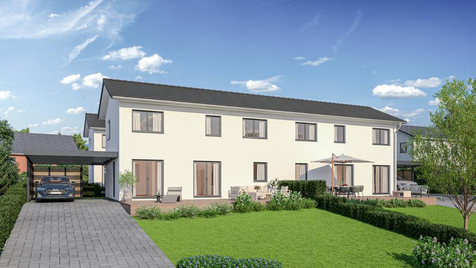 Thumbnail-Doppelhaus Doppelhaushälfte in KFW 40 Bauweise