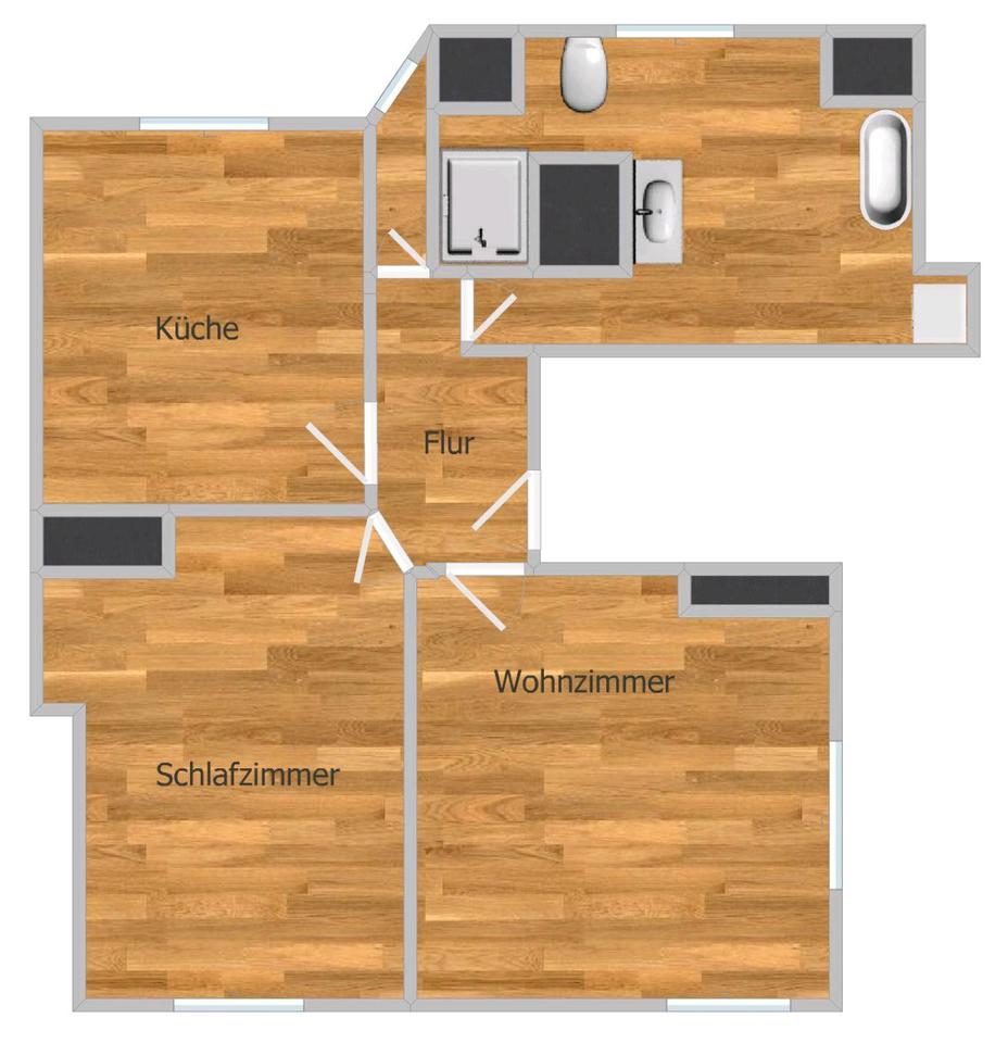 Thumbnail-Hochwertig sanierte Dachgeschosswohnung in 04758 Oschatz