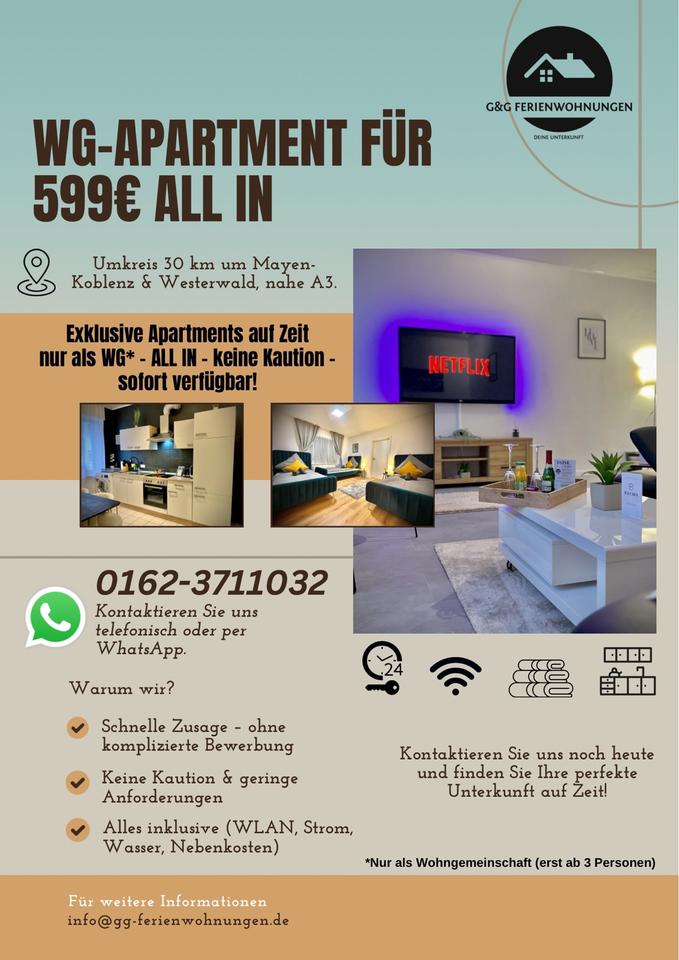 Thumbnail-WG Wohnung ab 599€ ALL IN | keine Kaution | sofort verfügbar