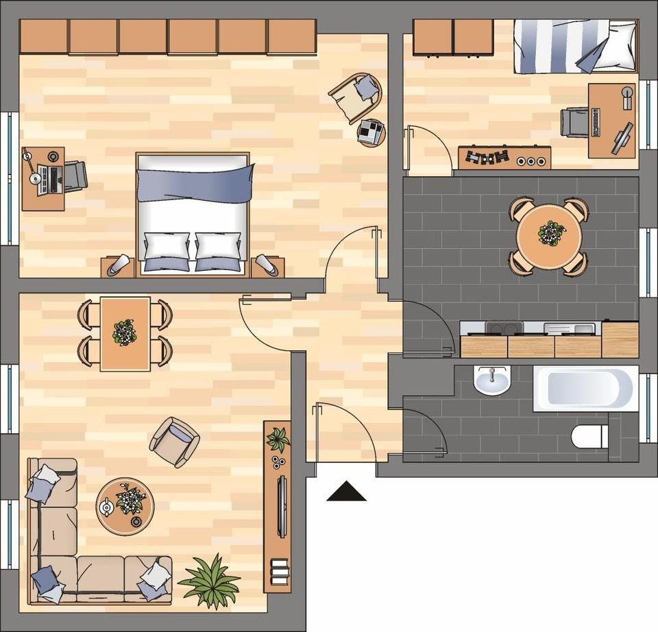Thumbnail-Demnächst frei! 3-Zimmer-Wohnung in Duisburg Beeckerwerth