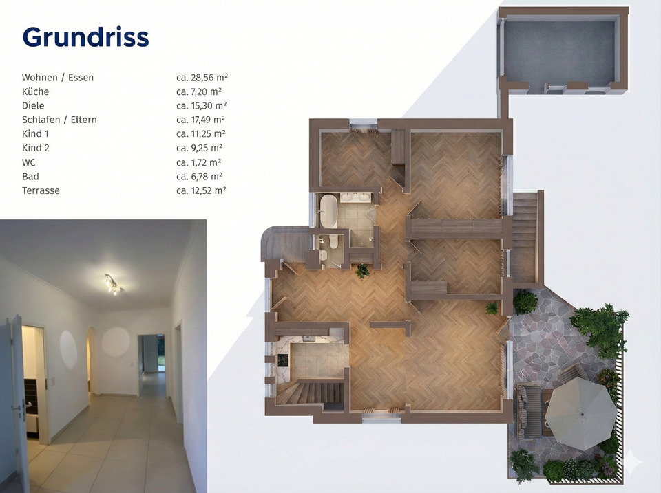 Thumbnail-Einfamilienhaus in Vechta zur gewerblichen Anmietung auf Zeit