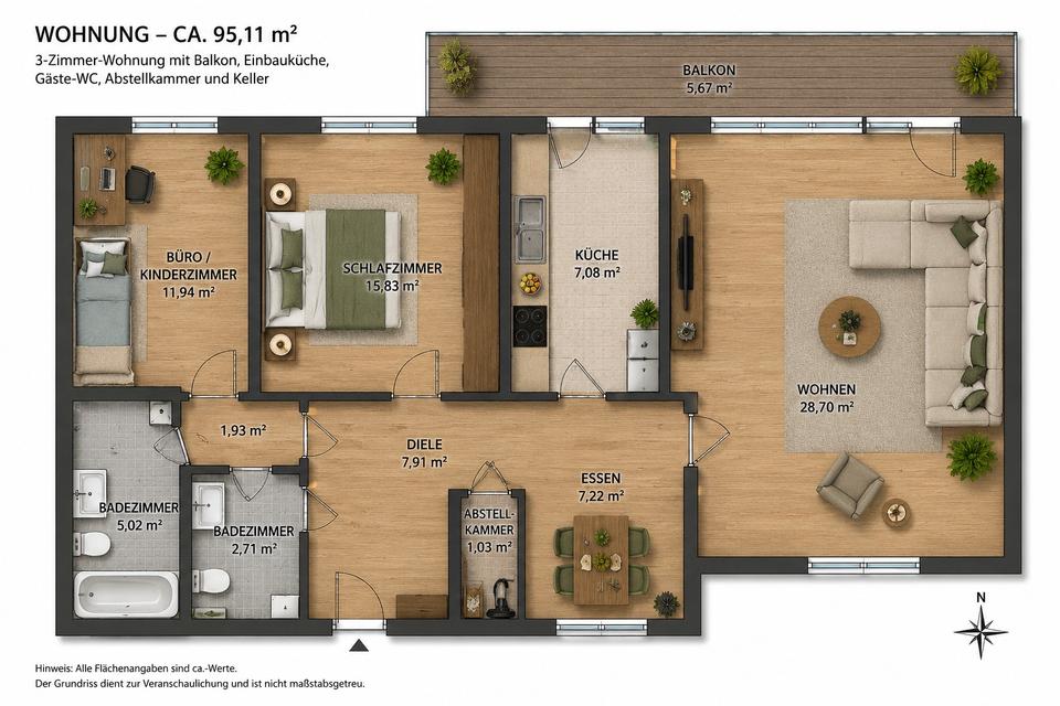 Thumbnail-Wohnen mit Charakter: Saniertes Apartment in Köln-Dellbrück