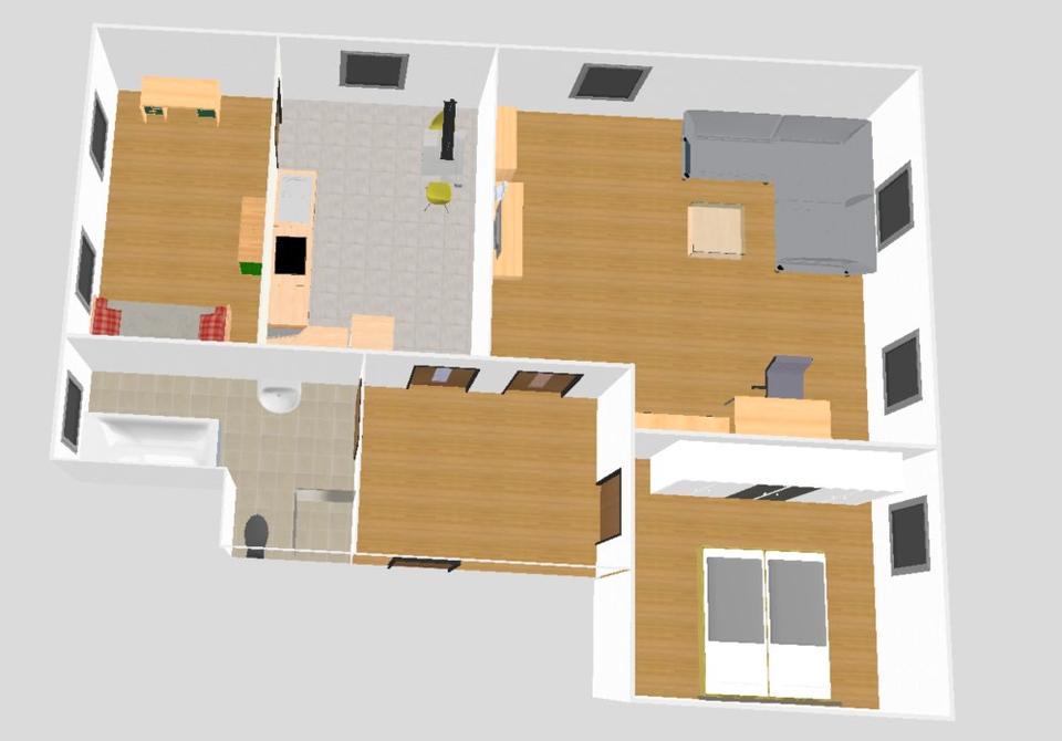Thumbnail-3-Zimmer-Wohnung • 90 m² • Erstbezug nach Sanierung • Innenhof