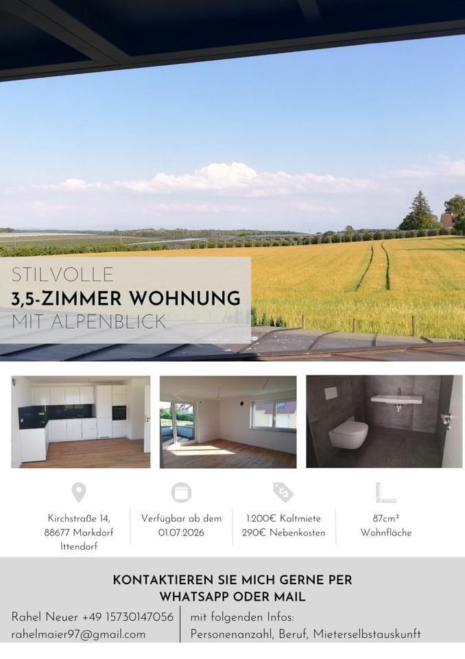 Thumbnail-Stilvolle 3,5 Zimmer Wohnung mit Alpenblick