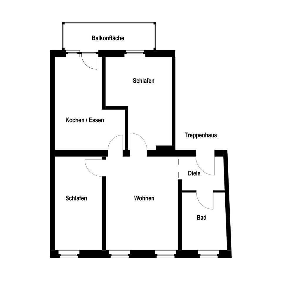Thumbnail-Charmante Altbauwohnung im 1.OG mit Balkon und idealer Anbindung