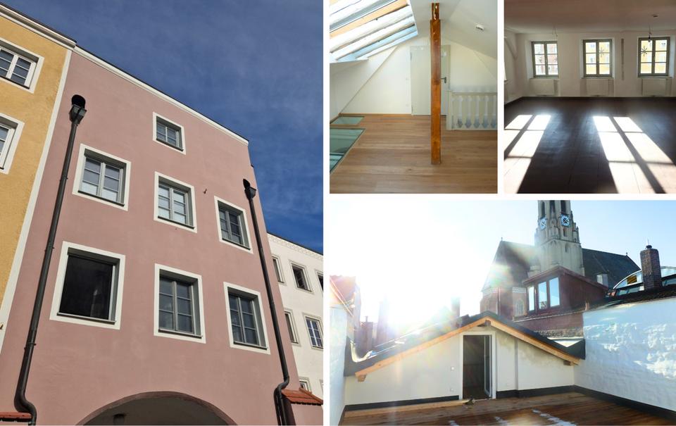 Thumbnail-*Wunderschöner Altbau* Renovierte, großzügige Maisonettewohnung mit Dachterrasse in zentraler Lage