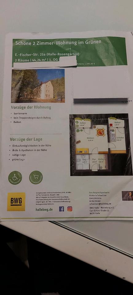 Thumbnail-Wohnung mit 2 Balkonen in HalleS., Bunaviertel