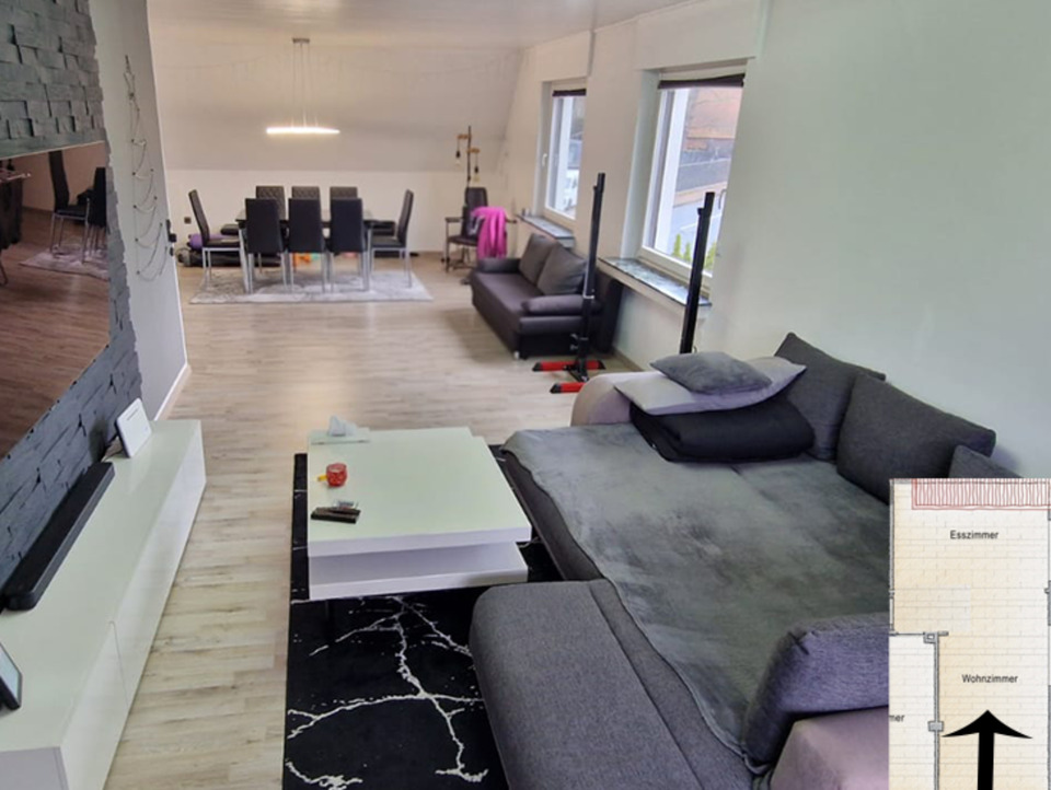 Thumbnail-Gepflegte 3-Zimmer-Wohnung im 2-FH mit Balkon & EBK in Löhne-Ort