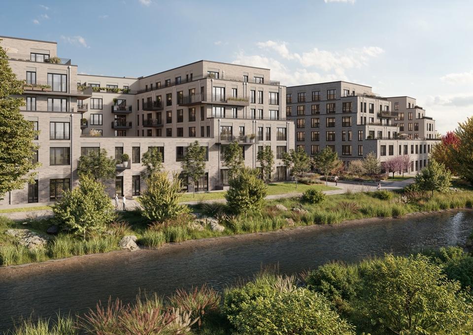 Thumbnail-Neubauerstbezug mit Dachterrasse und Blick auf die Pinnau