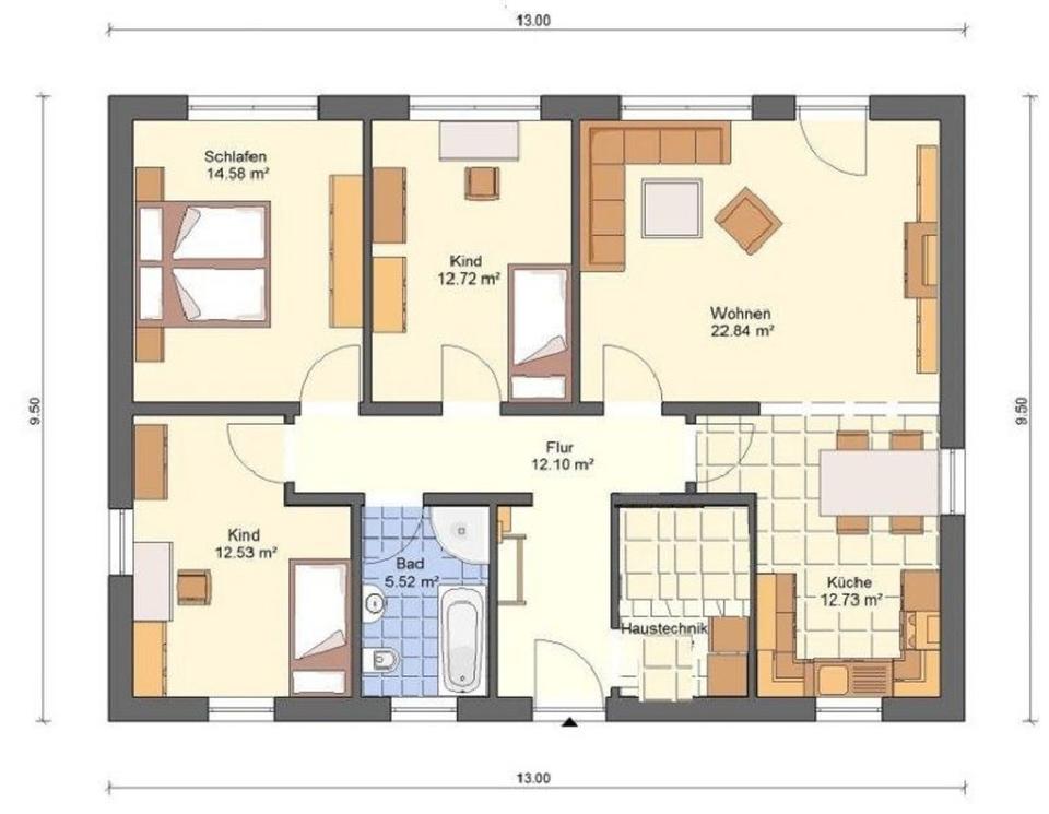 Thumbnail-Neubau! Bungalow mit 4-Zi. im Herzen von Biederitz, 693 m² Gst.