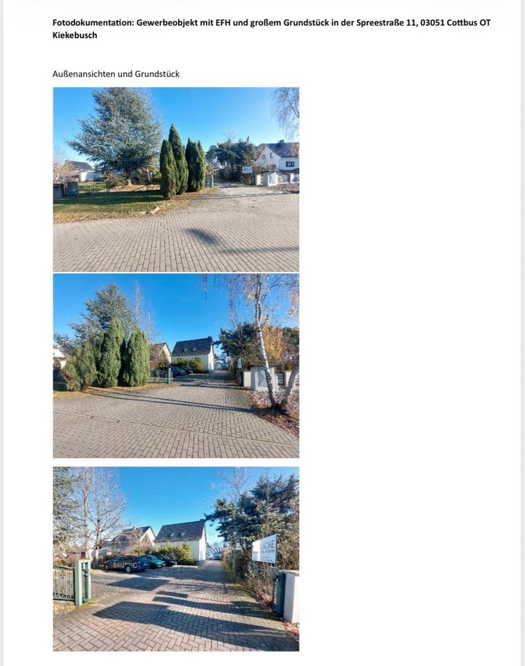 Thumbnail-Attraktive Gewerbeimmobilie mit Wohnhaus in Cottbus-Kiekebusch