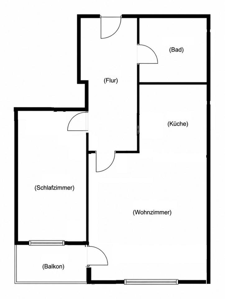 Thumbnail-Schöne 2‑Zimmerwohnung in Langwasser‑Süd — modernisiert und hell