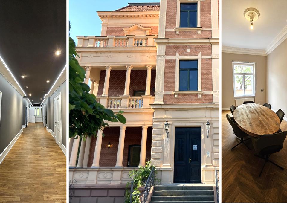 Thumbnail-Repräsentative Büro-Praxisfläche in einer sanierten Villa, 7 Räume, EBK + gr. Balkon