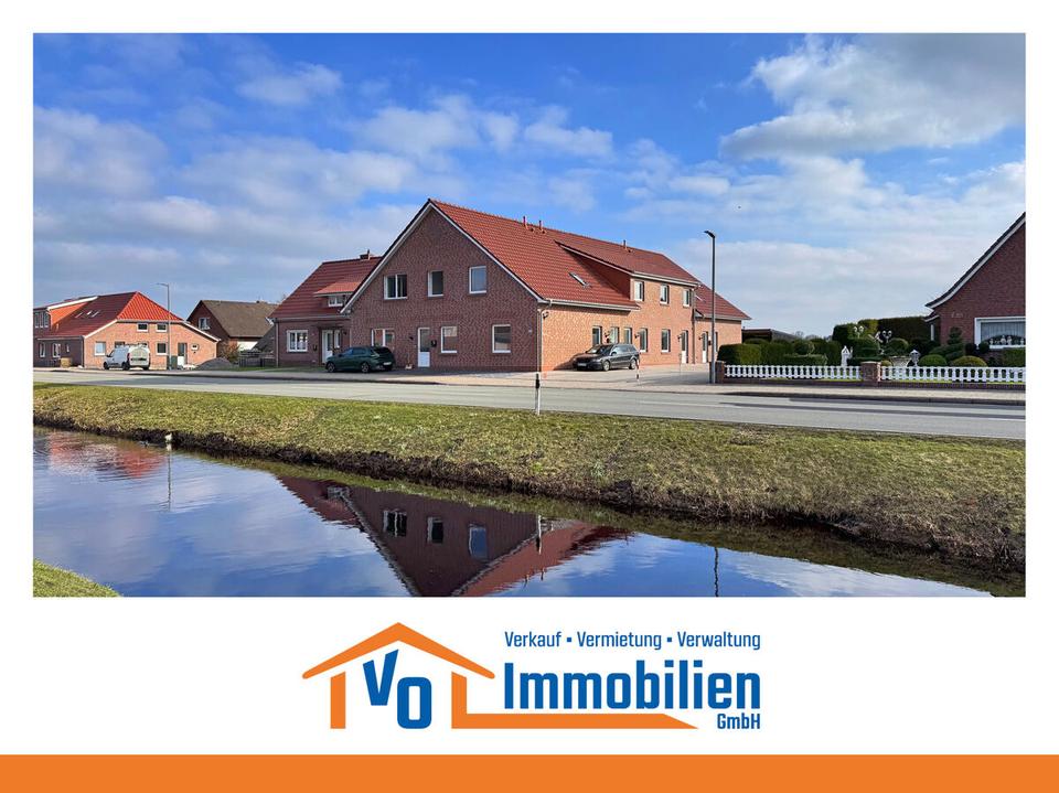 Thumbnail-Erstbezug: Großzügige Oberwohnung mit Carport in Kanallage von Großefehn