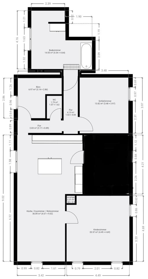 Thumbnail-3,5 Zimmer-Wohnung im Erdgeschoss – neu renoviert Mietwohnung