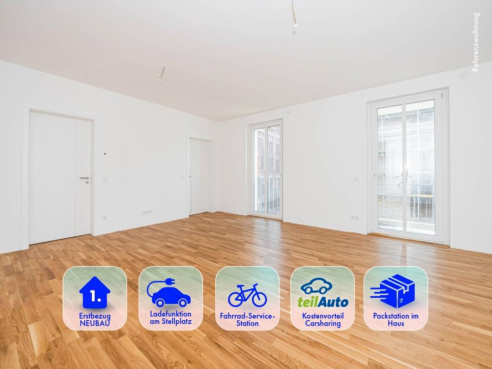 Thumbnail-Wohnung mit Weitblick * helle 5 Zimmer im DG * Balkon * Parkett * 2 Bäder *TG * EBK