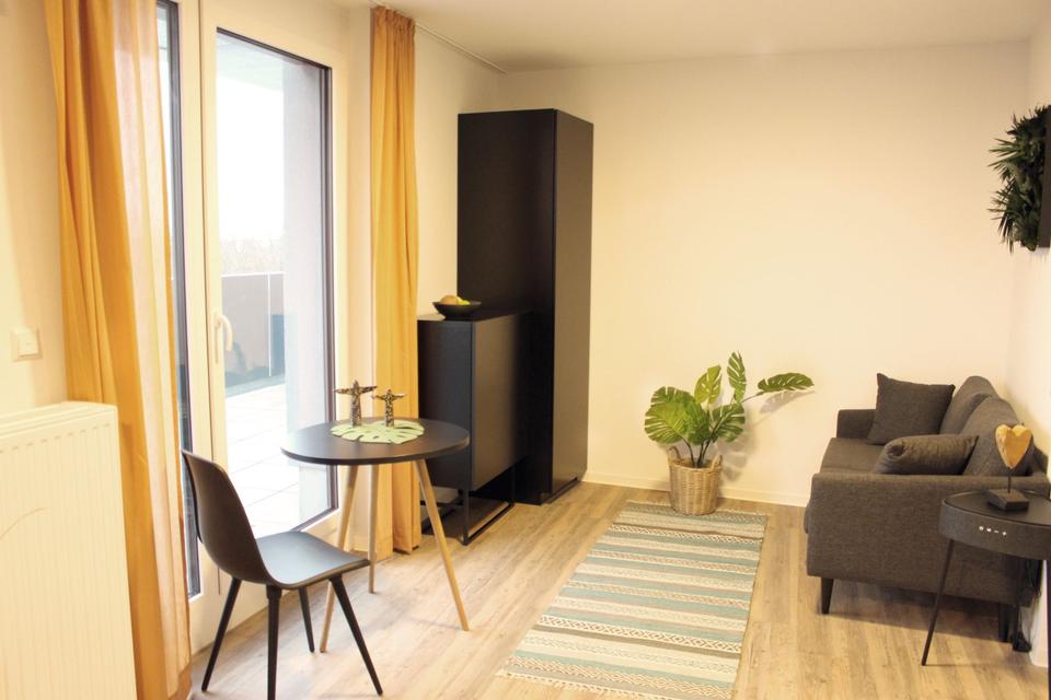 Thumbnail-Sonderaktion - reduzierter Mietpreis: möblierte Wohnung - Typ Penthouse XL mit Dachterrasse