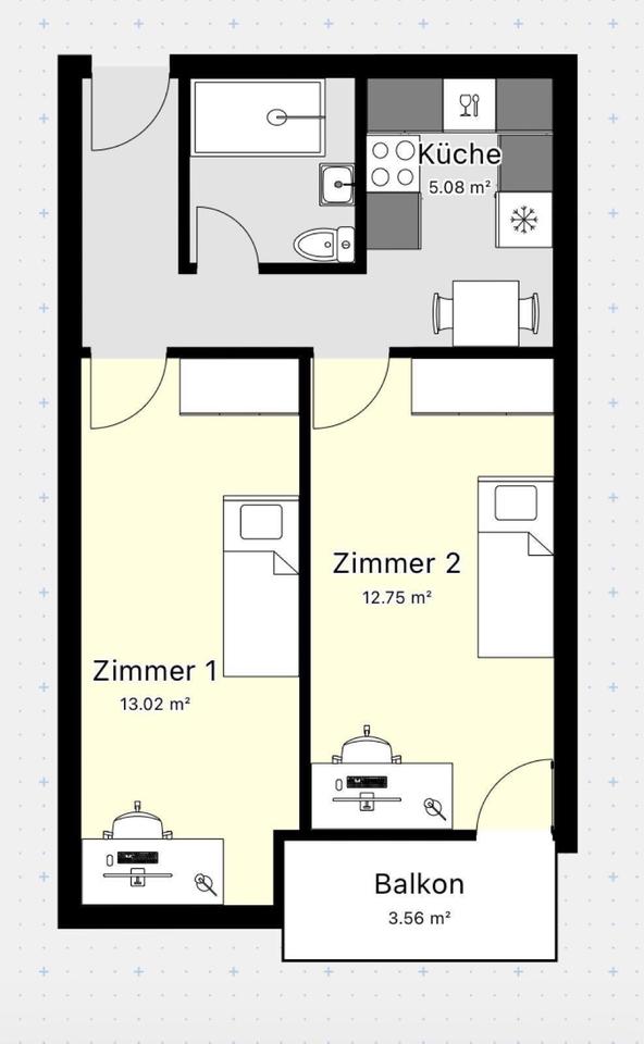 Thumbnail-„TOP LAGE“ Wohnung zur Vermietung2er WGAppartment auf Zeit