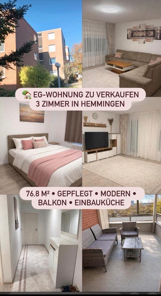 Thumbnail-3 Zimmer Eigentums Wohnung 76,8m2 Bestlage Hemmingen-Westerfeld