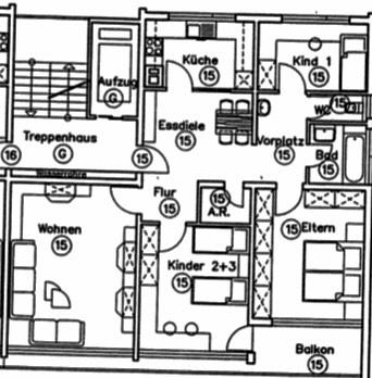 Thumbnail-Helle 4-Zimmer-Wohnung mit Balkon, Einbauküche & Aufzug