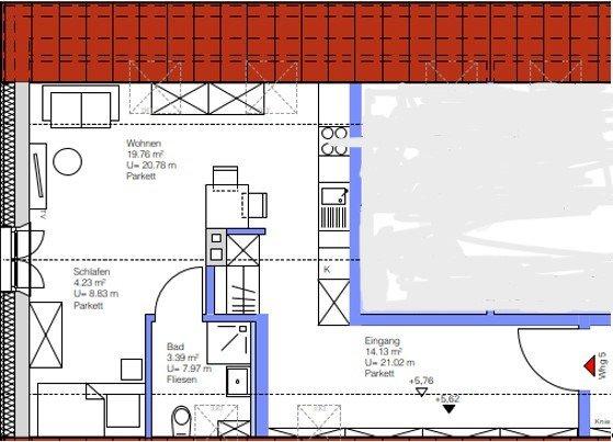 Thumbnail-1-Zimmer Wohnung direkt in 87772 Pfaffenhausen zu vermieten
