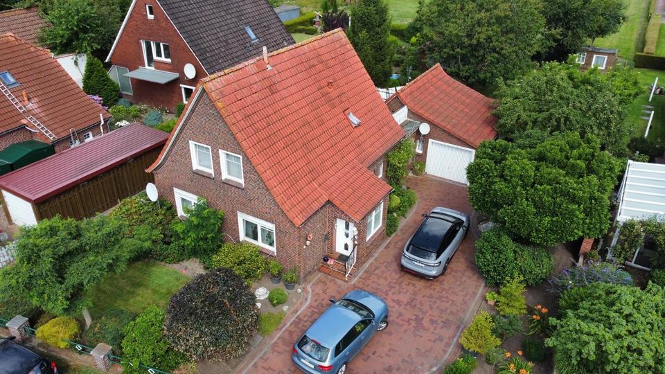 Thumbnail-Einfamilienhaus Esens Nordsee Fewo möglich Dachterrasse