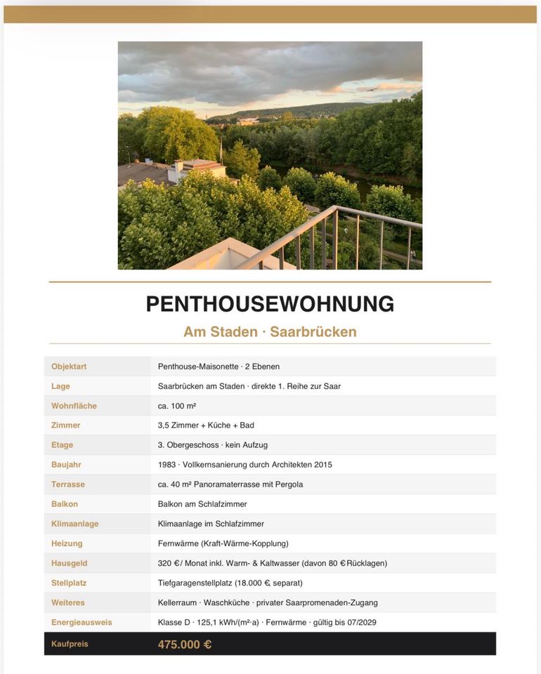 Thumbnail-Maisonette-Whg. am Staden Saarbrücken