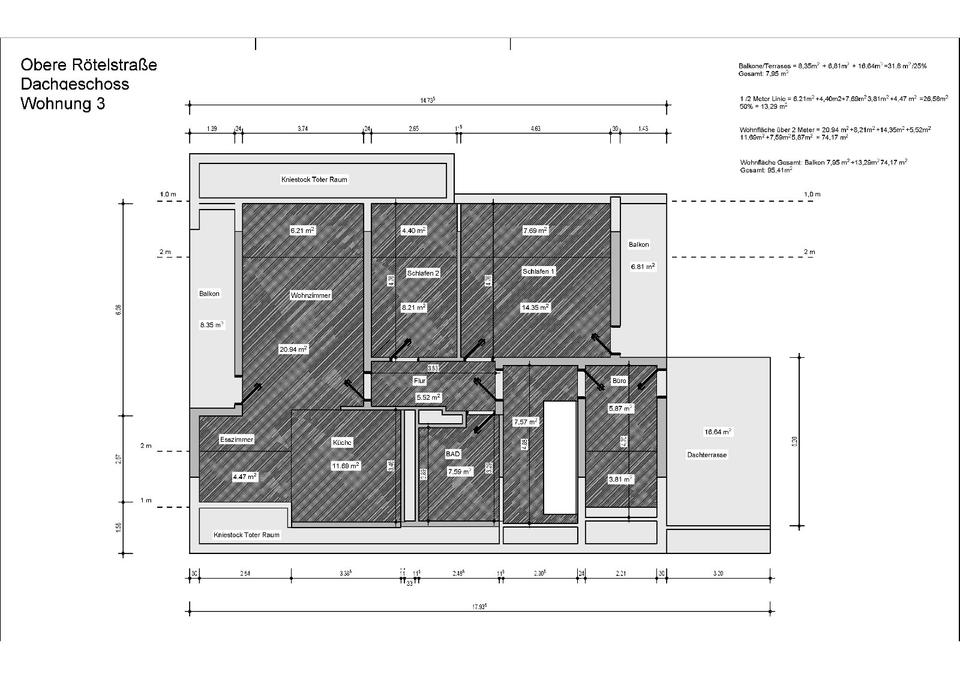 Thumbnail-4-Zimmer Wohnung mit 2 Balkone und Dachterrasse in Lauf