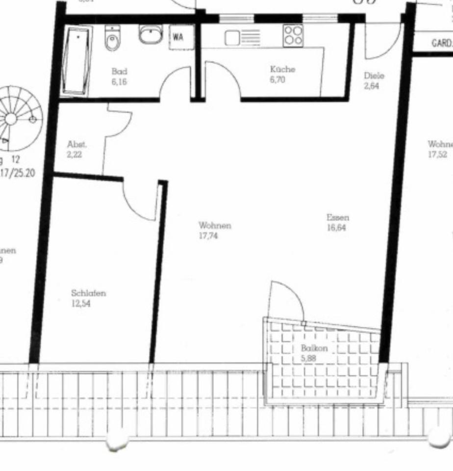 Thumbnail-67qm Wohnung in Bühl mit TG-Stellplatz