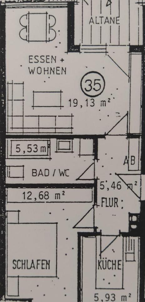 Thumbnail-Gepflegte 2 Zimmerwohnung