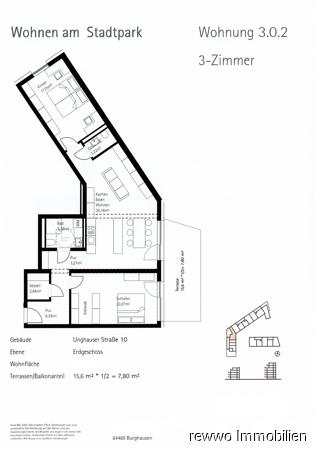 Thumbnail-Neubau 3 Zi. Erdgeschosswohnung inkl. Tiefgarage in Burghausen zu vermieten