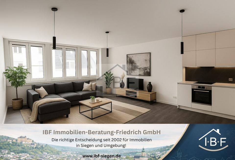 Thumbnail-Moderne 2-Zimmer Wohnung (klimatisiert & zentral) mit Aufzug in Innenstadtlage von Siegen