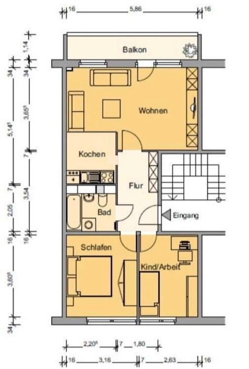 Thumbnail-3 Zimmer Wohnung in Frankfurt (Oder)