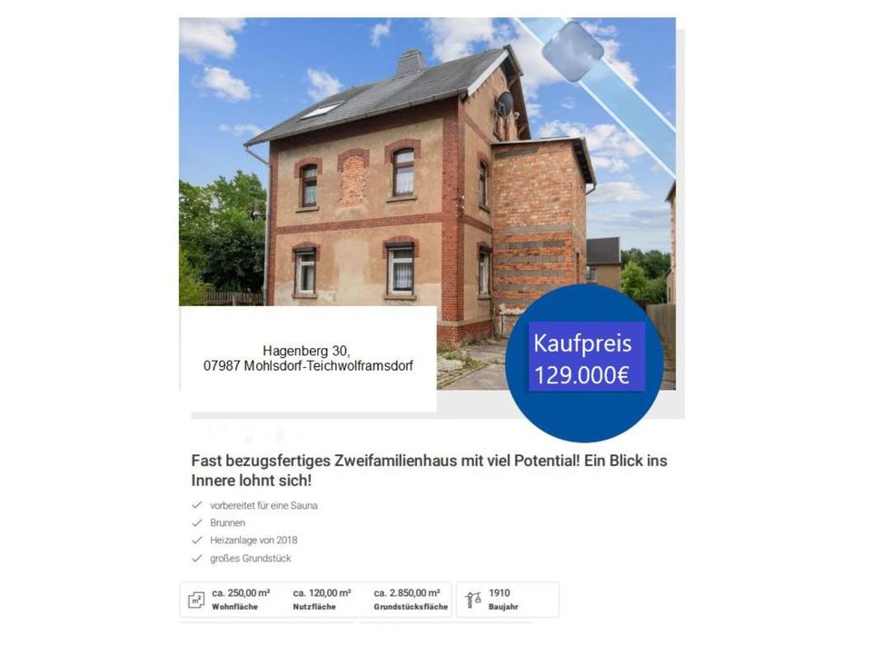 Thumbnail-Fast bezugsfertiges Einfamilienhaus mit viel Potenzial!