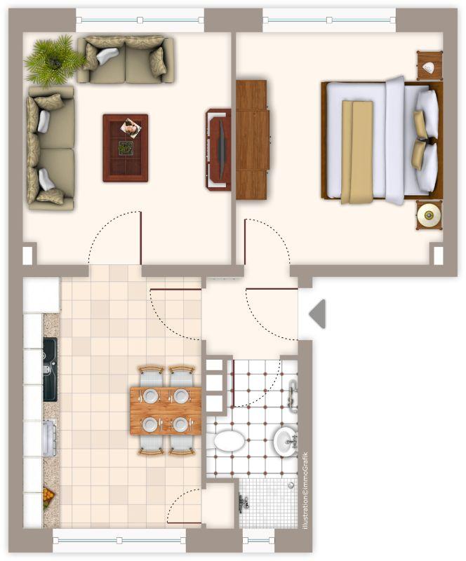 Thumbnail-Attraktive 2-Zimmer-Etagenwohnung in Mönchengladbach – Ideal für kleine Familien!