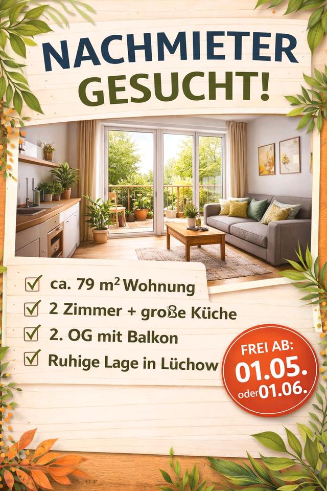 Thumbnail-Wohnung in Lüchow abzugeben (Balkon, 2. OG)