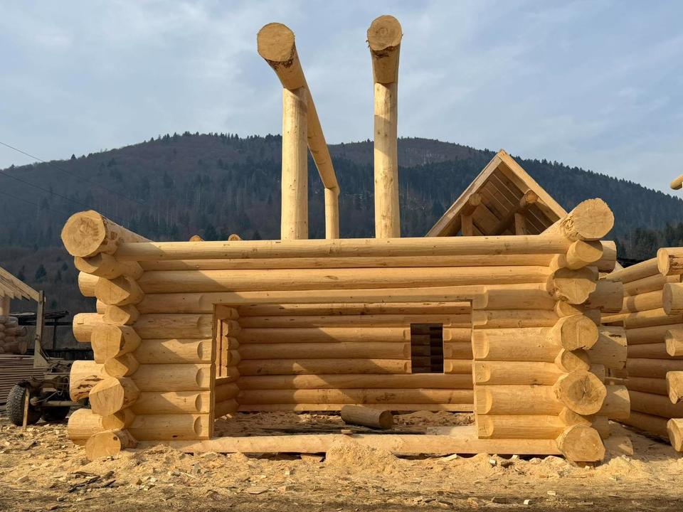 Thumbnail-MUSTERHAUS - Naturstammhaus Blockhaus – ca. 70 m² – Rohbau