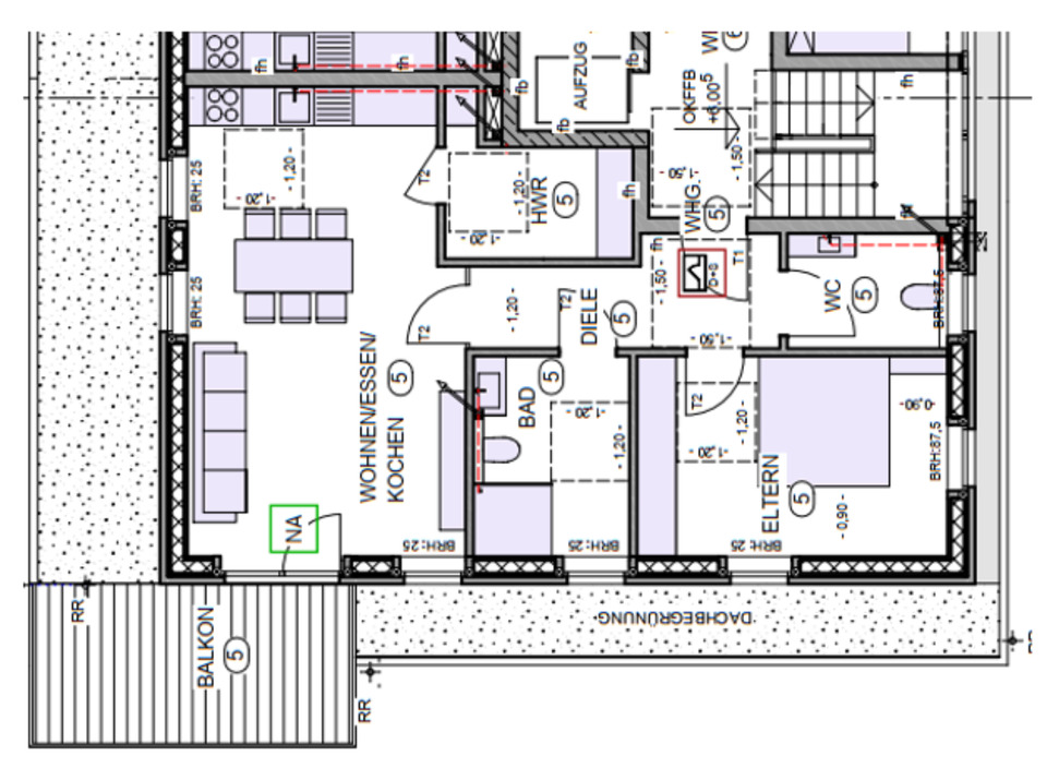 Thumbnail-2,5 Zimmer Wohnung mit Balkon und Blick ins Grüne - Neubau