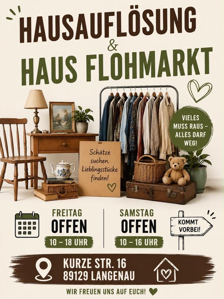 Thumbnail-Große Hausauflösung & Flohmarkt in Langenau